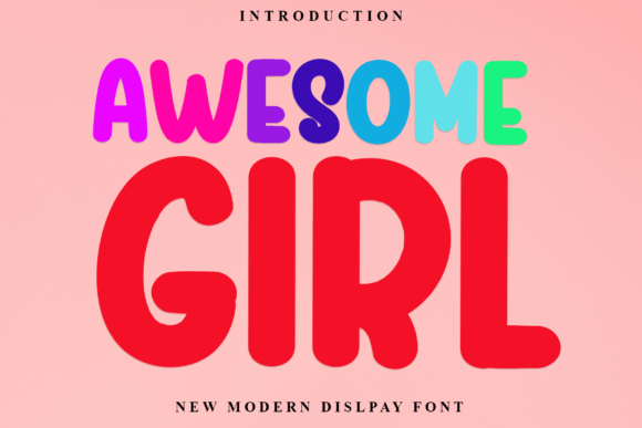 Awesome Girl Font for Crafters and Handmade Product Design
