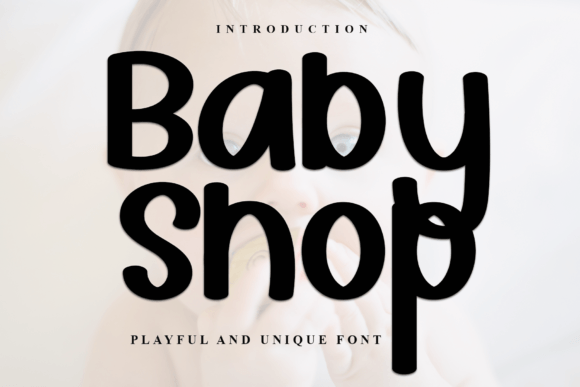 Baby Shop Display Font for Elegant Brand Identities