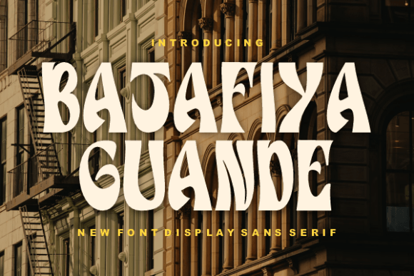 Batafiya Guande: A Retro-Modern Display Font for High-Impact Campaigns