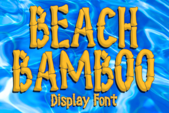 Beach Bamboo Font for Creative Brands