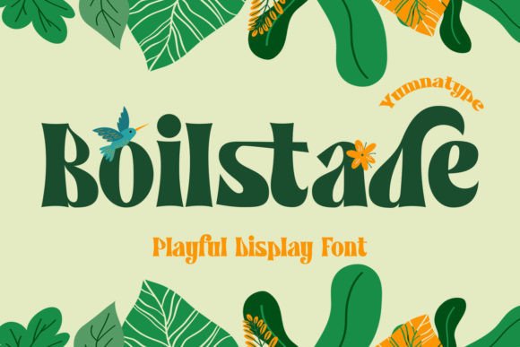 Boilstade: A Bold Display Font for Playful Brand Projects