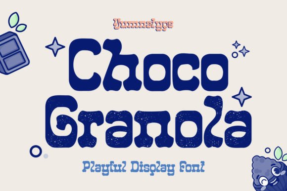 Choco Granola: A Playful Display Font for Editorial Designs