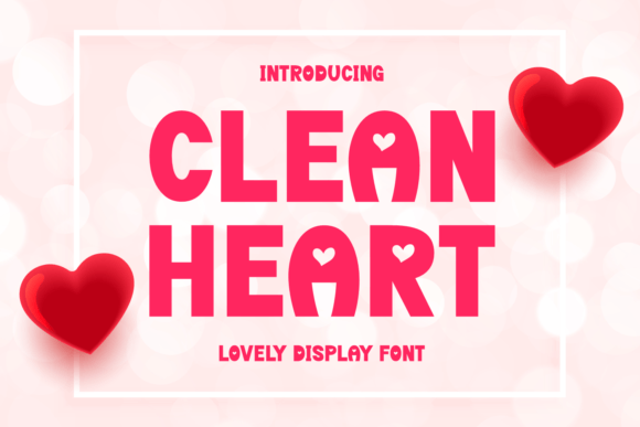 Clean Heart Font for Business Branding