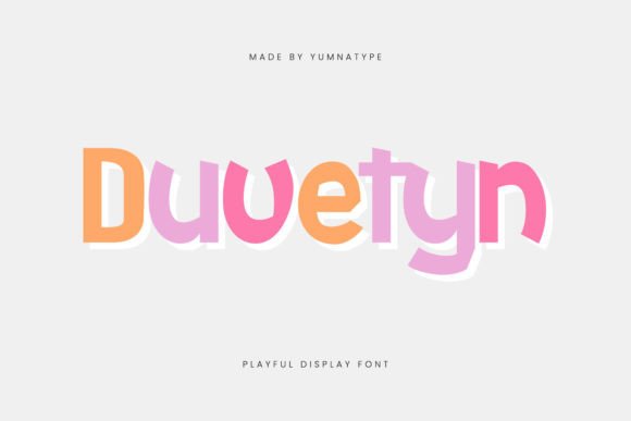 Duvetyn Display Font for Web Design and Digital Branding
