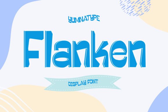 Flanken Display Font for Playful Editorial Headlines