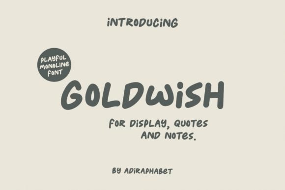 Goldwish Font: A Playful Typographic Delight