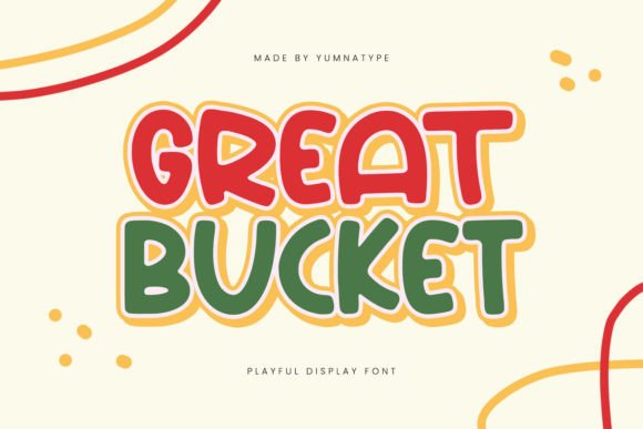 Great Bucket: A Playful Display Font for Editorial Design