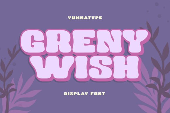 Greny Wish: A Bold Display Font for Editorial Design and Branding