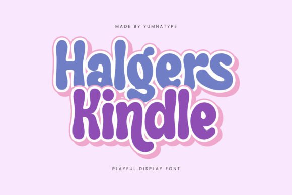 Halgers Kindle: A Whimsical Display Font for Handmade Product Lines