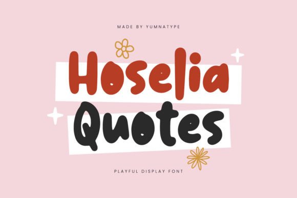 Hoselia Quotes: A Whimsical Display Font for Charming Brand Identity