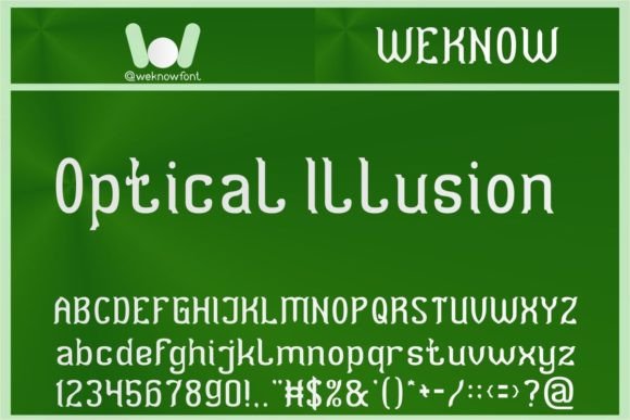 Optical Illusion Font Review