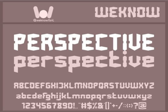 Perspective: A Techno Sci-Fi Display Font for Crafters