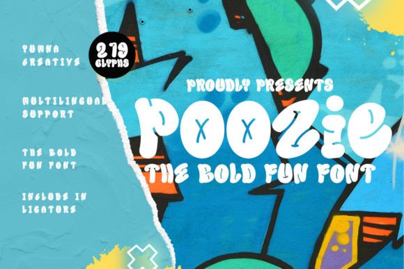 Poozie Bold Fun Font for Eye-Catching Brand Design