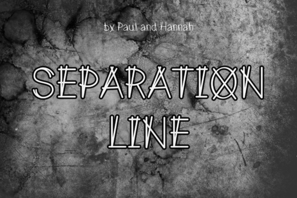 Separation Line: A Display Font for Polished Branding and Product Labels