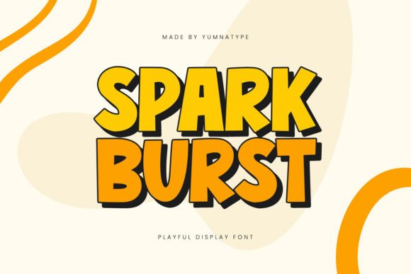 Spark Burst Display Font Brings Bold Energy to Branding Projects