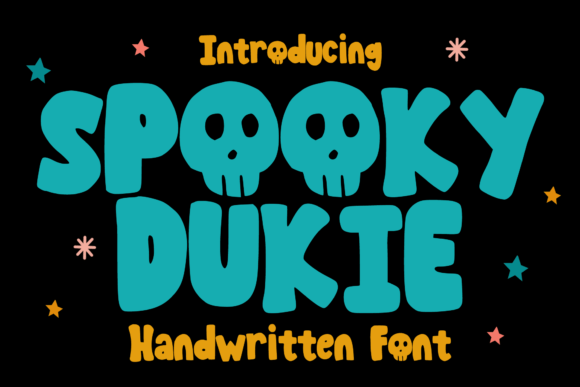 Spooky Dukie Display Font for Crafters and Sellers