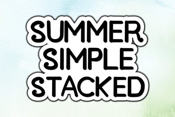 Summer Simple Stacked: A Playful Display Font for Retro Brand Campaigns