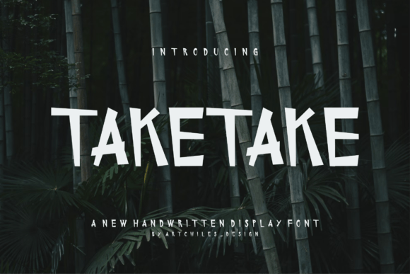 Taketake: A Modern Display Font for Editorial Design