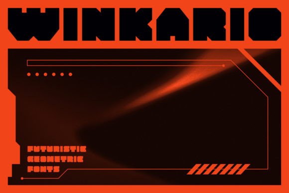 Winkario: A Geometric Display Font for Bold Brand Identities