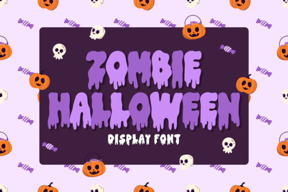 Zombie Halloween Display Font for Small Business Branding